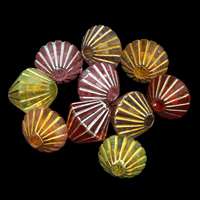 Perles acryliques mixtes, Acrylique, transparent & mélangé, 8x8mm, Trou:Environ 1mm, Environ 2500PC/sac, Vendu par sac