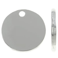 Zinc Alloy Flat Round Pendants platinum color plated lead   cadmium free Approx 1mm Sold By Bag