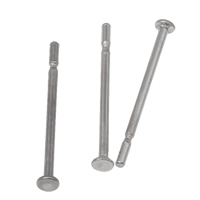 Rozsdamentes acél headpins, Stainless Steel, az eredeti szín, 2x12mm, 10000PC-k/Bag, Által értékesített Bag