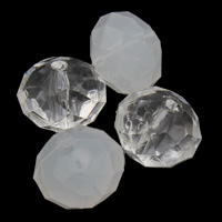 Transparent Acrylic Beads Rondelle & faceted Approx 1mm Approx Sold By Lot