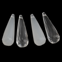 Akryl Häng, Dropp, olika stilar för val & fasetterad, 10x32mm, Hål:Ca 1mm, 2Väskor/Lot, Ca 290PC/Bag, Säljs av Lot