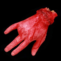 Guma Złamany rąk Prop, Ręka, Halloween biżuteria, 140x230mm, 2komputery/wiele, sprzedane przez wiele