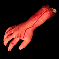 Guma Złamany rąk Prop, Ręka, Halloween biżuteria, 350mm, 2komputery/wiele, sprzedane przez wiele