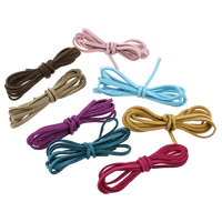 Шерстяные веревки, шерстяной шнур, Много цветов для выбора, 2.50x1.50mm, 200пряди/сумка, Приблизительно 1м/Strand, продается сумка