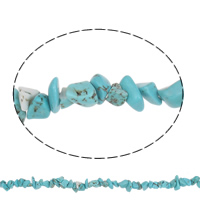 Gemstone Chips Turquoise blue 4-12mm Approx 1mm Approx Sold Per Approx 33.5 Inch Strand