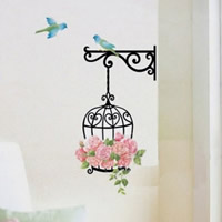 Wall Stickers & Decals PVC Plastic Cage adhesive Sold By Lot