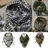 Polyester Scarf gingham 100-135cm Sold By Bag