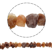 calcite arancio perla, naturale, 10-20mm, Foro:Appross. 1mm, Appross. 43PC/filo, Venduto per Appross. 15.7 pollice filo