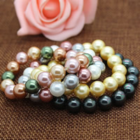 South Sea Shell Bracelets Round natural 10mm Sold Per Approx 7.5 Inch Strand