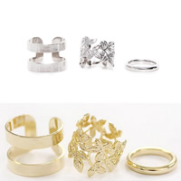 Mid Finger Ring Zinc Alloy plated nickel lead & cadmium free 20mm US Ring Sold By Set