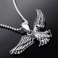 Titanium Steel Pendants Eagle for man & blacken Approx Sold By Lot