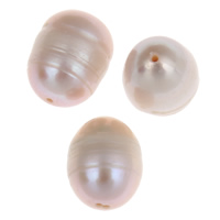 Perlas Arroz Freshwater, Perlas cultivadas de agua dulce, natural, Púrpura, 9-10mm, agujero:aproximado 0.8mm, 10PCs/Bolsa, Vendido por Bolsa