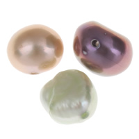 Naturliga sötvattenspärla lösa pärlor, Freshwater Pearl, Barock, blandade färger, 7-8mm, Hål:Ca 0.8mm, 10PC/Bag, Säljs av Bag