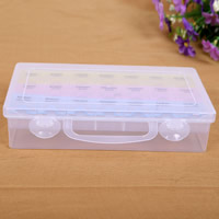 Jewelry Beads Container Plastic Rectangle 21 cells & transparent clear Sold By PC