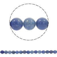 Blue Aventurine Beads Round Approx 1mm Sold Per Approx 15.5 Inch Strand