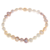 Freshwater Cultured Pearl Bracelet Freshwater Pearl Baroque natural multi-colored 7-8mm Sold Per Approx 7.5 Inch Strand