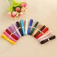 Grosgrain szalag, Grosgrain Ribbon, kevert színek, 9mm, 100Strands/Bag, 1m/Strand, Által értékesített Bag