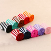 Ripsband, Streifen, gemischte Farben, 25mm, 50SträngeStrang/Tasche, 1m/Strang, verkauft von Tasche