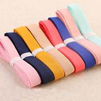 Linen Cotton Ribbon, mixed colors, 10mm, 100Strands/Bag, 1m/Strand, Sold By Bag
