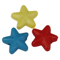 Opaque Acrylic Beads Star colorful powder & solid color mixed colors Approx 1mm Approx Sold By Lot