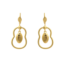 Gets® Jewelry Earring Brass 18K gold plated flower cut nickel lead & cadmium free Sold By Pair