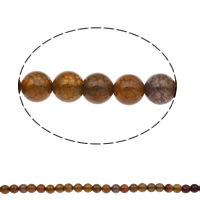 Naturlig Drage Veins Agate perler, Runde, forskellig størrelse for valg, Hole:Ca. 1mm, Længde Ca. 15 inch, Solgt af Bag