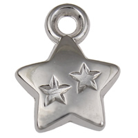 Acrylic Pendants Star silver color plated Approx 2mm Approx Sold By Lot