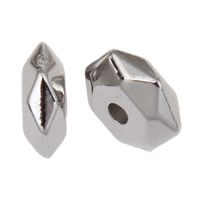 Tanjur akril perle, Rondelle, srebrne boje pozlaćen, faceted, 3x6.5mm, Rupa:Približno 1mm, 2Torbe/Lot, Približno 5000računala/Torba, Prodano By Lot