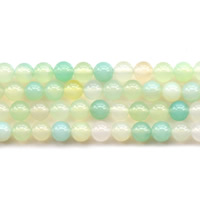 Agate perle, Ahat, Krug, prirodan, različite veličine za izbor, Rupa:Približno 1mm, Prodano Per Približno 15.5 inčni Strand