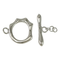 Brass Toggle Clasp platinum color plated single-strand nickel lead & cadmium free  Approx 3mm 2.5mm Sold By Lot