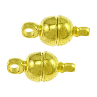 Brass Magnetic Clasp Oval gold color plated single-strand nickel lead & cadmium free Approx 1.5mm Sold By Lot