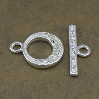 Brass Toggle Clasp silver color plated single-strand nickel lead & cadmium free  Approx 2.5mm Sold By Lot