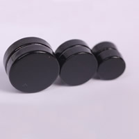 Stainless Steel Magnetic Stud Earring with Magnetic Hematite black ionic Sold By Lot