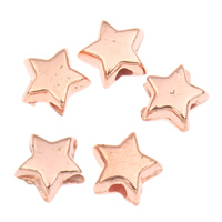 Akril ékszerek gyöngyök, Csillag, az eredeti szín, 5x3mm, Lyuk:Kb 1mm, Kb 24995PC-k/Bag, Által értékesített Bag