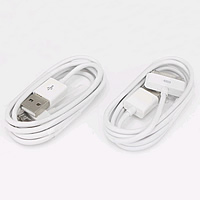 PVC Plastic Data Cable with Brass platinum color plated white 1000mm Sold By Lot