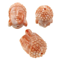Buddhalainen helmet, Fluted Giant, Carved, Buddhalainen korut & erikokoisia valinnalle, Reikä:N. 2mm, Myymät erä