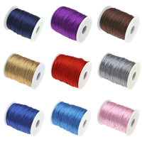 Cuerda de Nylon, Nylón, con carrete de plástico, más colores para la opción, 1.5mm, aproximado 100patiospatio/Carrete, Vendido por Carrete