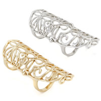 Armor Knuckle Cage Ring Zinc Alloy Flower plated hollow nickel lead & cadmium free US Ring Sold By PC