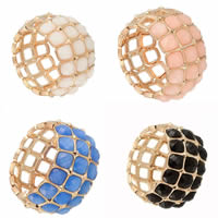 Zinc Alloy Bracelet with Resin gold color plated faceted nickel lead & cadmium free 42mm Sold Per Approx 6.5 Inch Strand