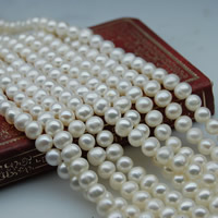 Cultured Potato Freshwater Pearl Beads natural white 6mm Approx 0.8mm Sold Per Approx 15 Inch Strand