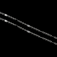 Ovalni lanac od nehrđajućeg čelika, Nehrđajući čelik, izvorna boja, 6.5x2.5mm, 3x2x0.5mm, 100m/Lot, Prodano By Lot