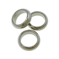 Roestvrij staal ring connectors, Donut, oorspronkelijke kleur, 9x9x3mm, Gat:Ca 6.5mm, 200pC's/Lot, Verkocht door Lot