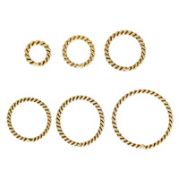 Guld-fyllda sluten hoppa ring, Donut, 14K fyllda & olika storlek för val, nickel, bly och kadmium gratis, Säljs av PC