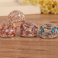 Scarf Buckle Zinc Alloy gold color plated with rhinestone nickel lead & cadmium free 25mm Sold By PC