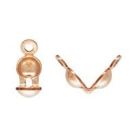 Gold Filled Bead Tips 14K rose gold-filled nickel lead & cadmium free Approx 0.91mm Sold By PC