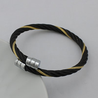 Stainless Steel Bangle plated adjustable multi-colored 5mm Inner Approx 55mm Length Approx 6.5 Inch Sold By Lot