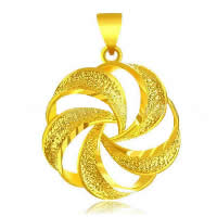 24 K Gold Color Plated Pendant Brass Flower 24K gold plated flower cut & vacuum protective color & hammered Approx Sold By Lot