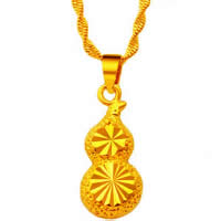 24 K Gold Color Plated Pendant Brass Calabash 24K gold plated flower cut & vacuum protective color & hammered Approx Sold By Lot