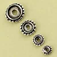 Brass Spacer Bead Donut antique silver color plated lead & cadmium free Sold By Bag