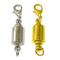 Brass Magnetic Clasp plated with lobster clasp & single-strand nickel lead & cadmium free 38mm Approx 4mm Sold By Lot